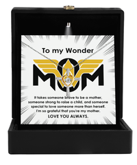 Load image into Gallery viewer, Wonder Mom Cross Necklace - More Than Herself
