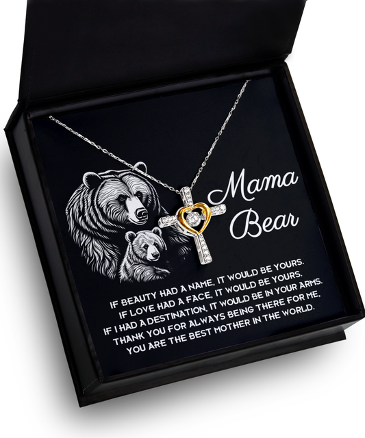 Mom Cross Necklace - In Your Arms