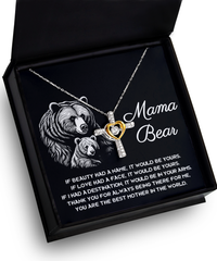 Load image into Gallery viewer, Mom Cross Necklace - In Your Arms
