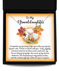 Load image into Gallery viewer, Granddaughter Heart Necklace - By Your Side
