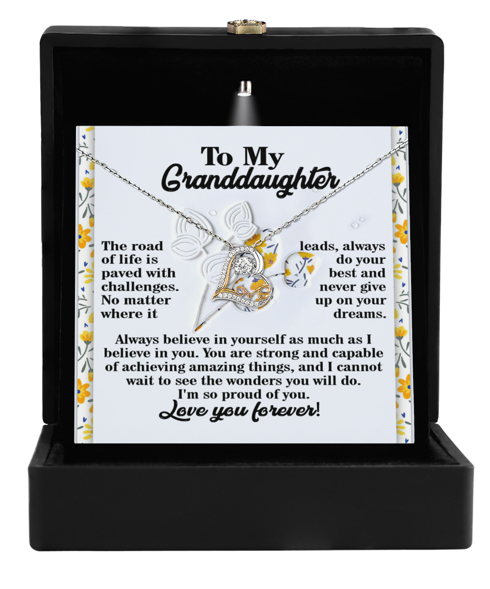 Granddaughter Heart Necklace - On Your Dreams