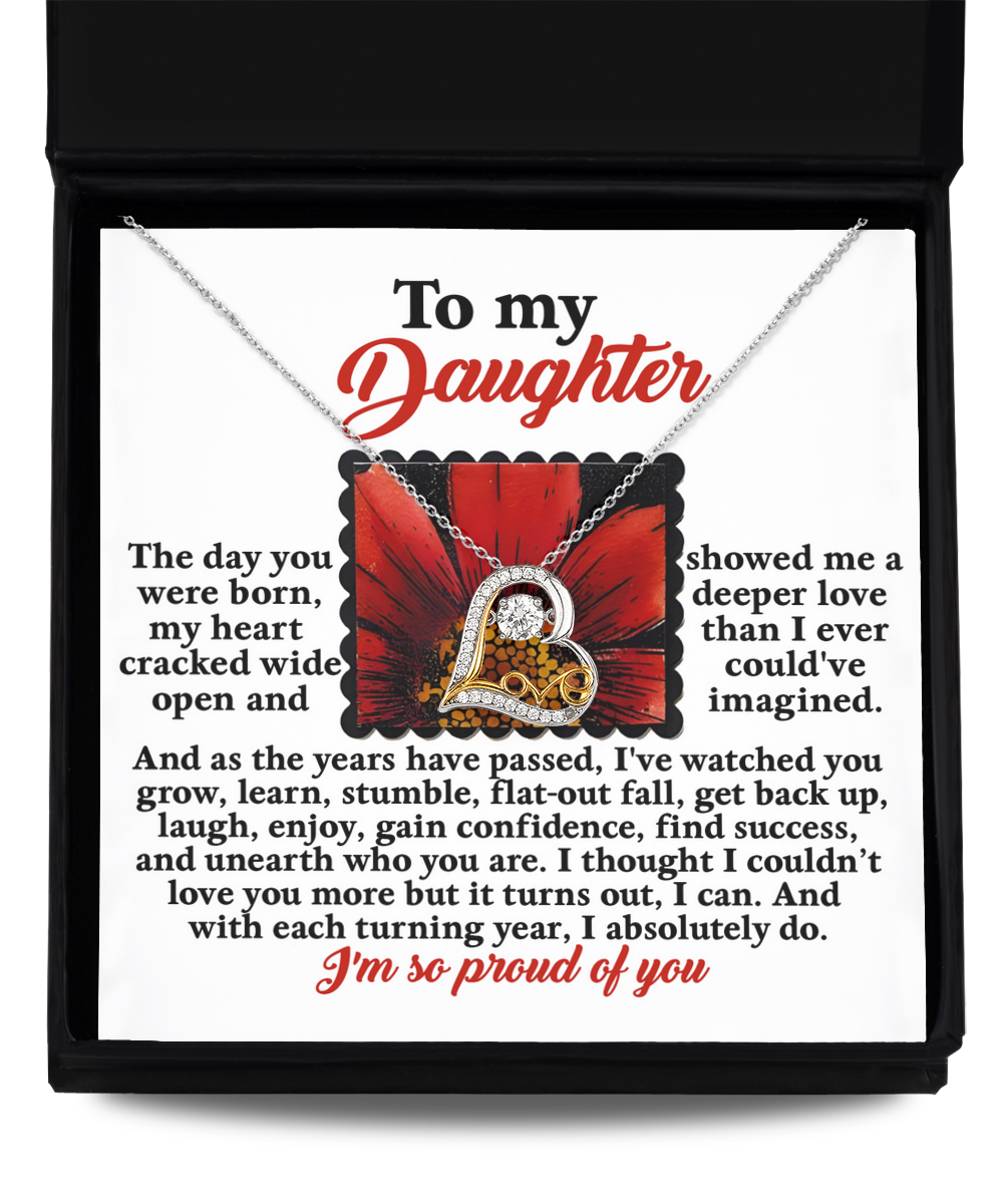 Daughter Heart Necklace - Deeper Love