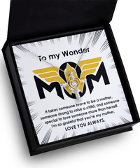 Load image into Gallery viewer, Wonder Mom Cross Necklace - More Than Herself
