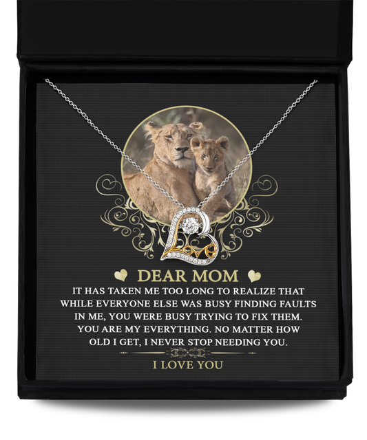 Mom Heart Necklace - My Everything