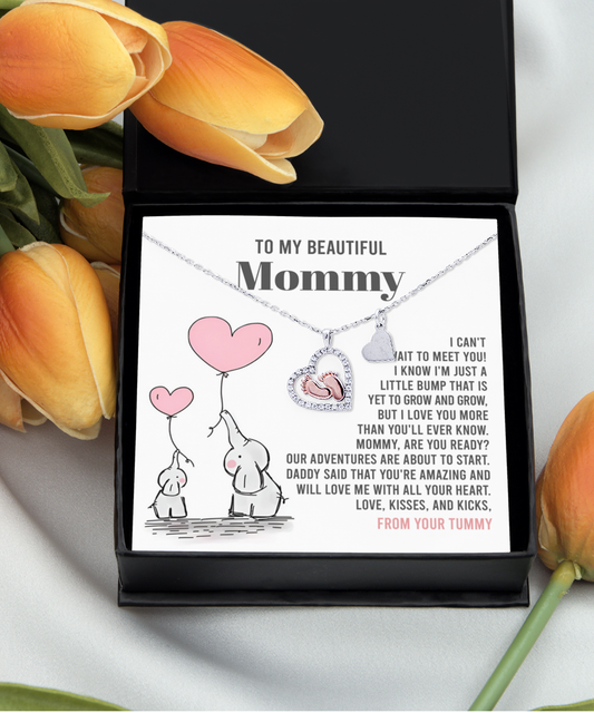 Mama To Be Baby Feet Necklace - All Your Heart
