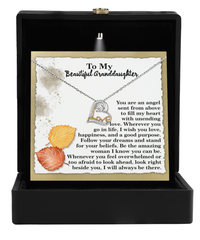 Load image into Gallery viewer, Granddaughter Heart Necklace - An Angel
