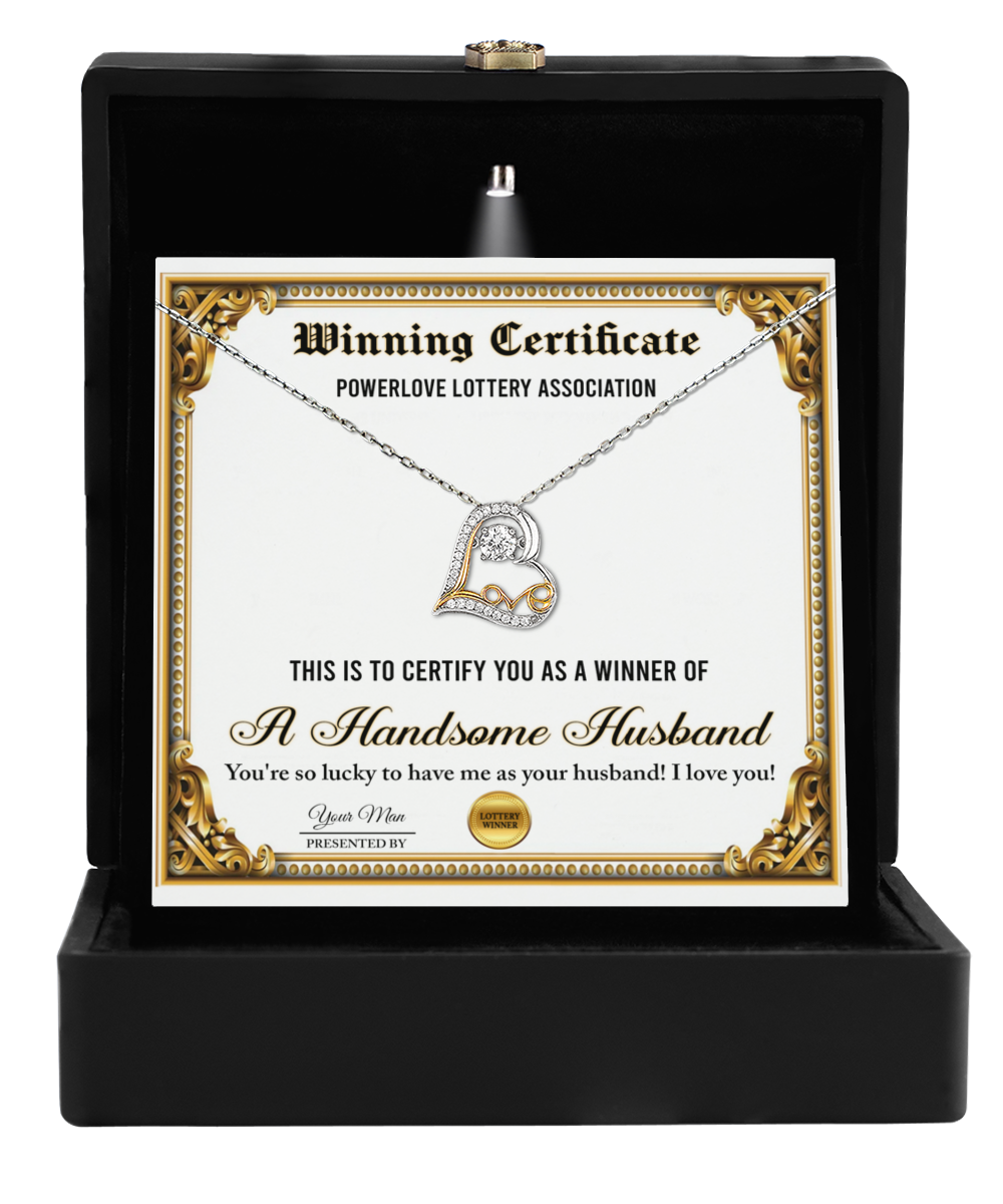 Wife Heart Necklace - Winning Certificate