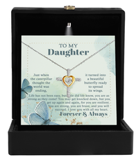 Load image into Gallery viewer, Daughter Cross Necklace - Beautiful Butterfly
