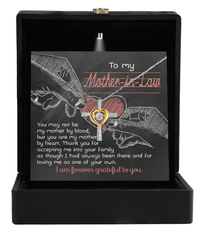 Load image into Gallery viewer, Mother in Law Cross Necklace - By Heart
