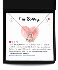 Load image into Gallery viewer, I&#39;m Sorry Heart Necklace - Cannot Erase
