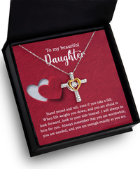 Load image into Gallery viewer, Daughter Cross Necklace - As You Are
