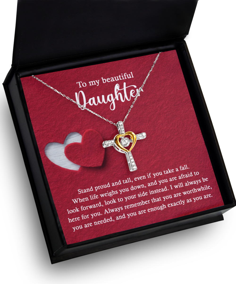 Daughter Cross Necklace - As You Are