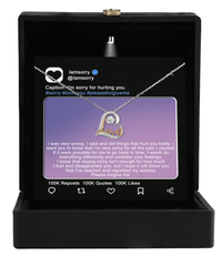 Load image into Gallery viewer, I&#39;m Sorry Heart Necklace - Hurt You Badly
