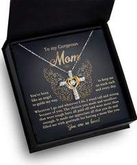Load image into Gallery viewer, Mom Cross Necklace - Like An Angel
