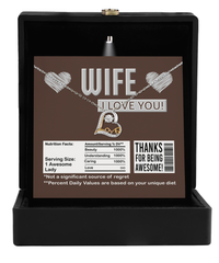 Load image into Gallery viewer, Wife Heart Necklace - Nutrition Facts
