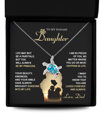Load image into Gallery viewer, Daughter Turtle Necklace - Be My Princess
