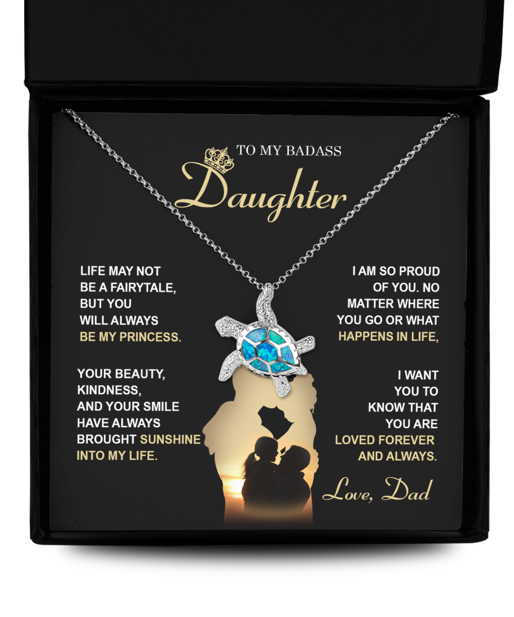 Daughter Turtle Necklace - Be My Princess