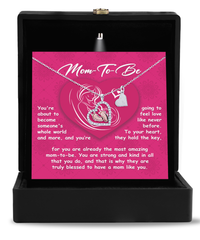 Load image into Gallery viewer, Mom To Be Baby Feet Necklace - Whole World
