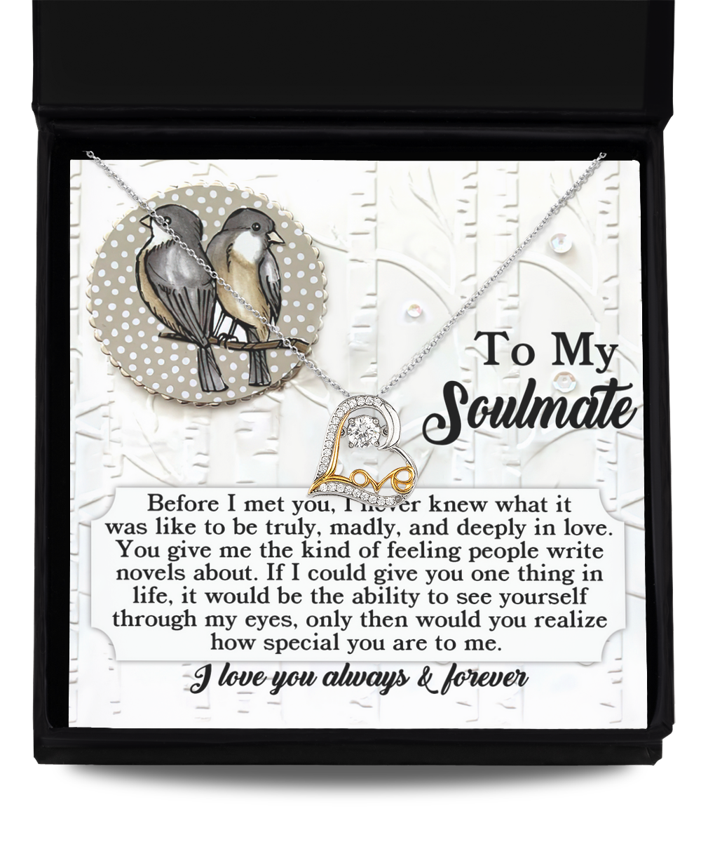 Soulmate Heart Necklace - Write Novels