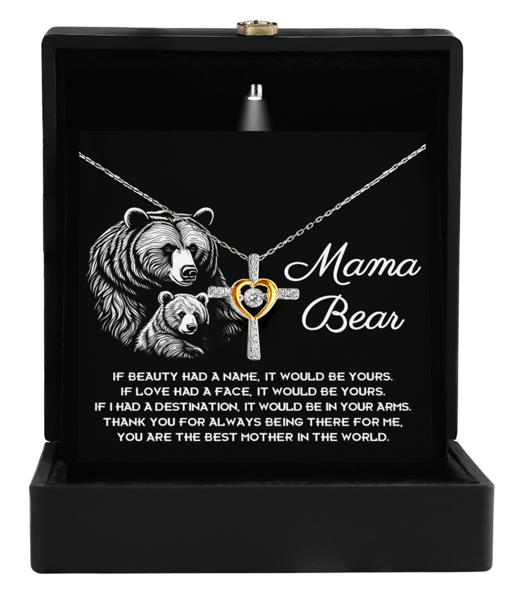 Mom Cross Necklace - In Your Arms