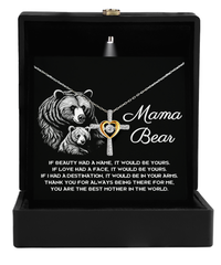 Load image into Gallery viewer, Mom Cross Necklace - In Your Arms
