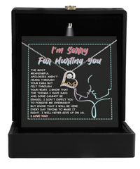 Load image into Gallery viewer, I&#39;m Sorry Heart Necklace - Never Give Up
