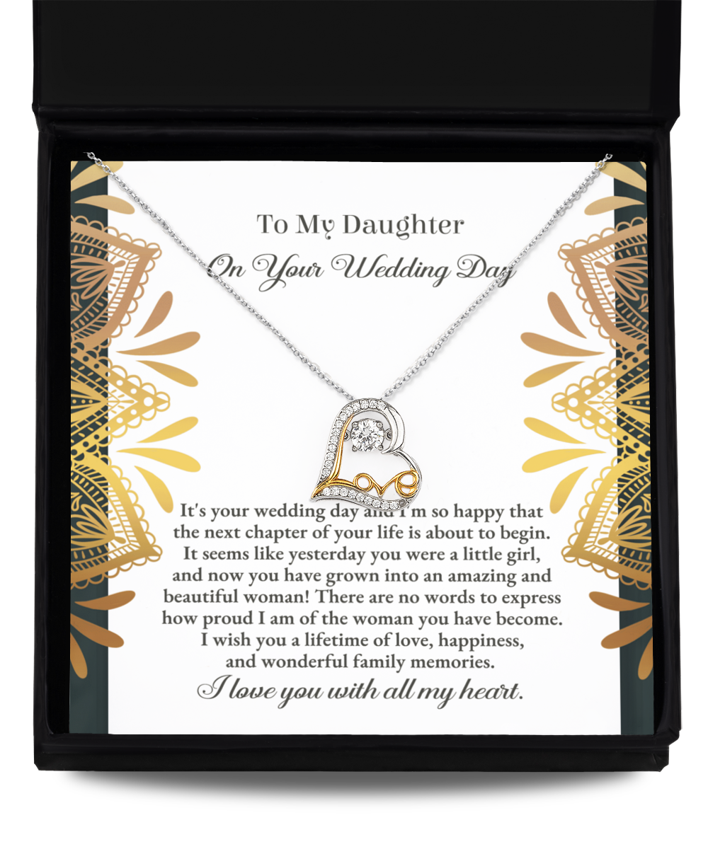 Daughter Heart Necklace - Little Girl