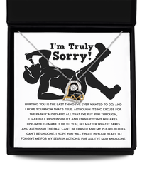 Load image into Gallery viewer, I&#39;m Sorry Heart Necklace - Selfish Actions
