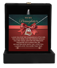 Load image into Gallery viewer, Daughter Heart Necklace - Always Will Be
