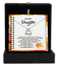 Load image into Gallery viewer, Daughter Heart Necklace - In God&#39;s Hands
