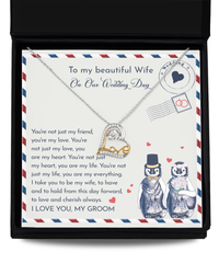 Load image into Gallery viewer, Wife Heart Necklace - Love And Cherish
