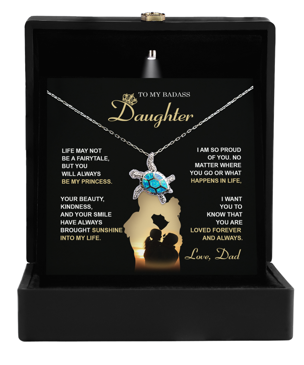 Daughter Turtle Necklace - Be My Princess