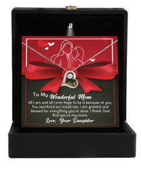 Load image into Gallery viewer, Mom Heart Necklace - Because Of You
