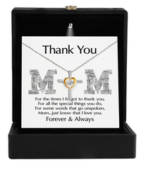 Load image into Gallery viewer, Mom Cross Necklace - Thank You
