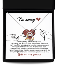 Load image into Gallery viewer, I&#39;m Sorry Heart Necklace - Mean The World
