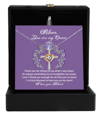 Load image into Gallery viewer, Mom Cross Necklace - Belongs To Me
