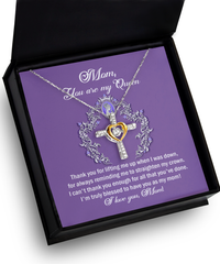 Load image into Gallery viewer, Mom Cross Necklace - Belongs To Me
