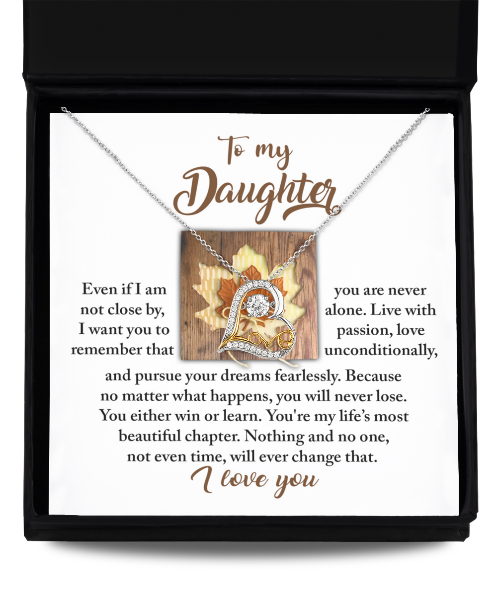 Daughter Heart Necklace - Live With Passion