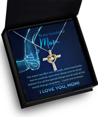 Load image into Gallery viewer, Mom Cross Necklace - Stood Behind
