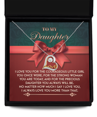 Load image into Gallery viewer, Daughter Heart Necklace - Always Will Be
