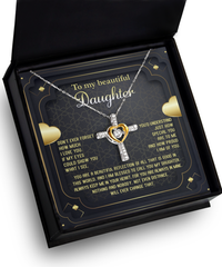 Load image into Gallery viewer, Daughter Cross Necklace - Beautiful Reflection
