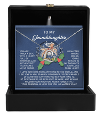 Load image into Gallery viewer, Granddaughter Heart Necklace - Here For You
