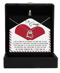 Load image into Gallery viewer, I&#39;m Sorry Heart Necklace - Behind Your Tears
