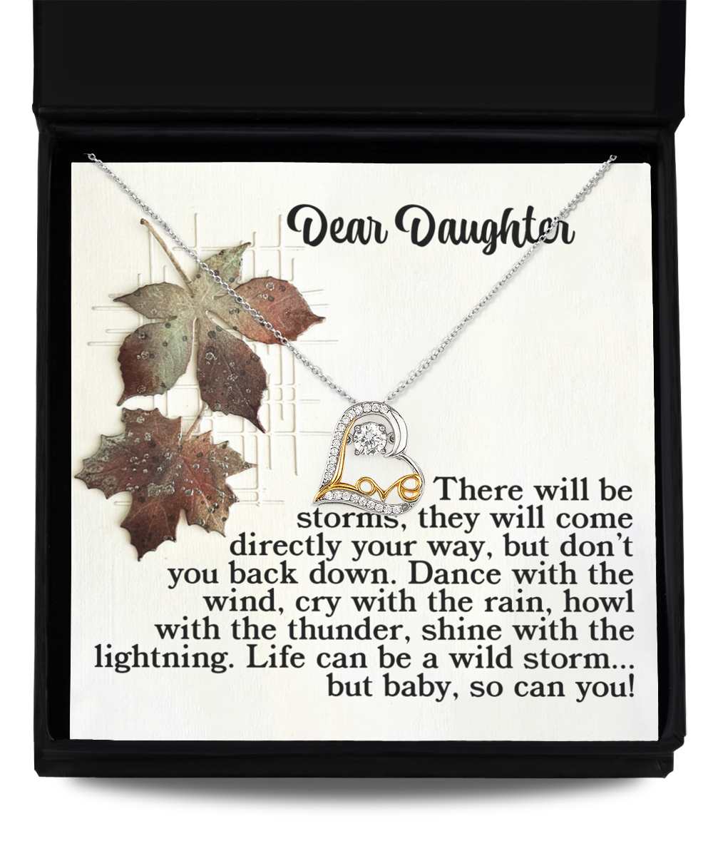 Daughter Heart Necklace - With The Thunder