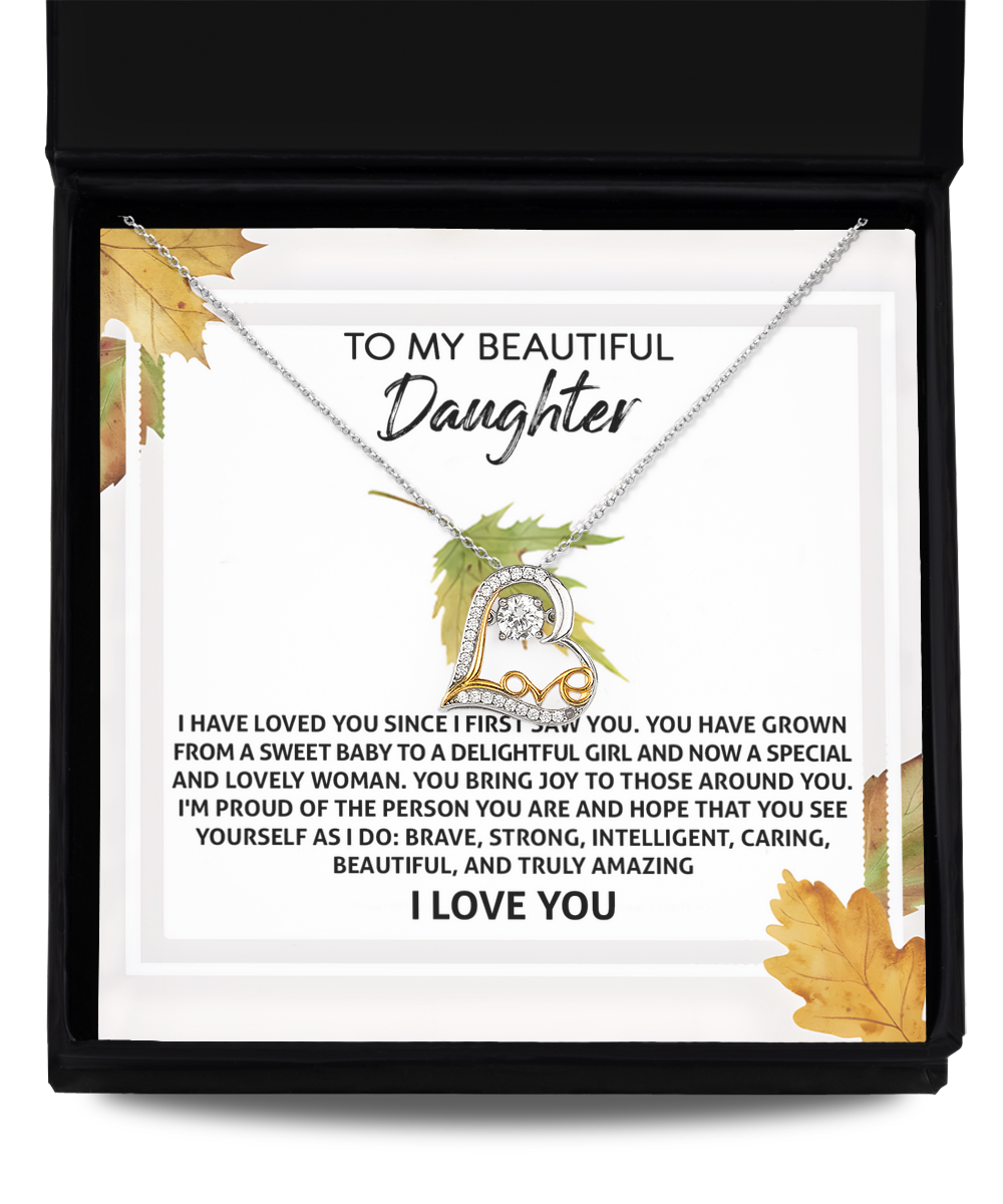 Daughter Heart Necklace - See Yourself