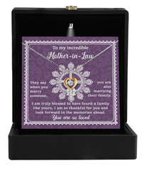 Load image into Gallery viewer, Mother in Law Cross Necklace - Family Like Yours
