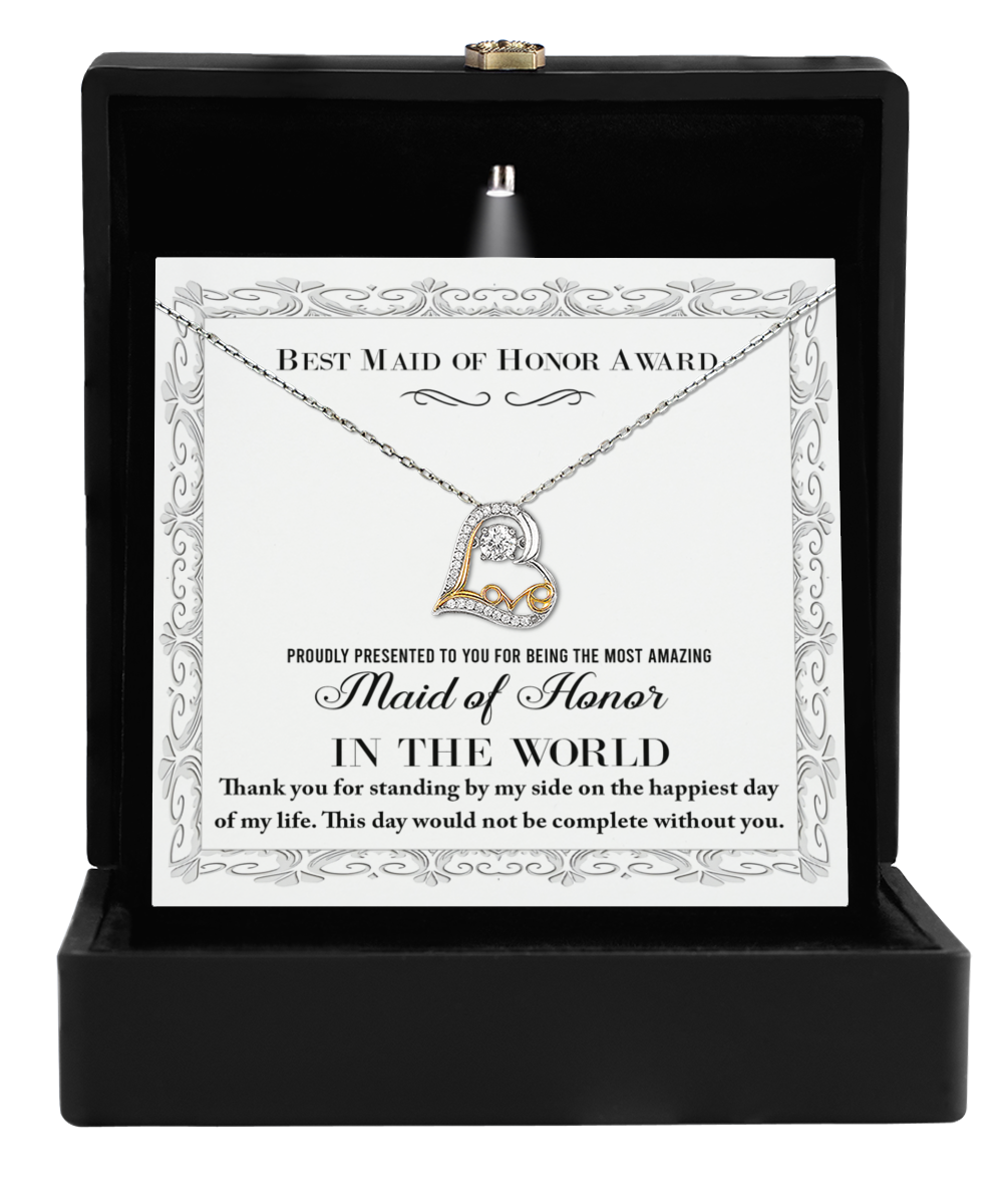 Maid of Honor Heart Necklace - My Life