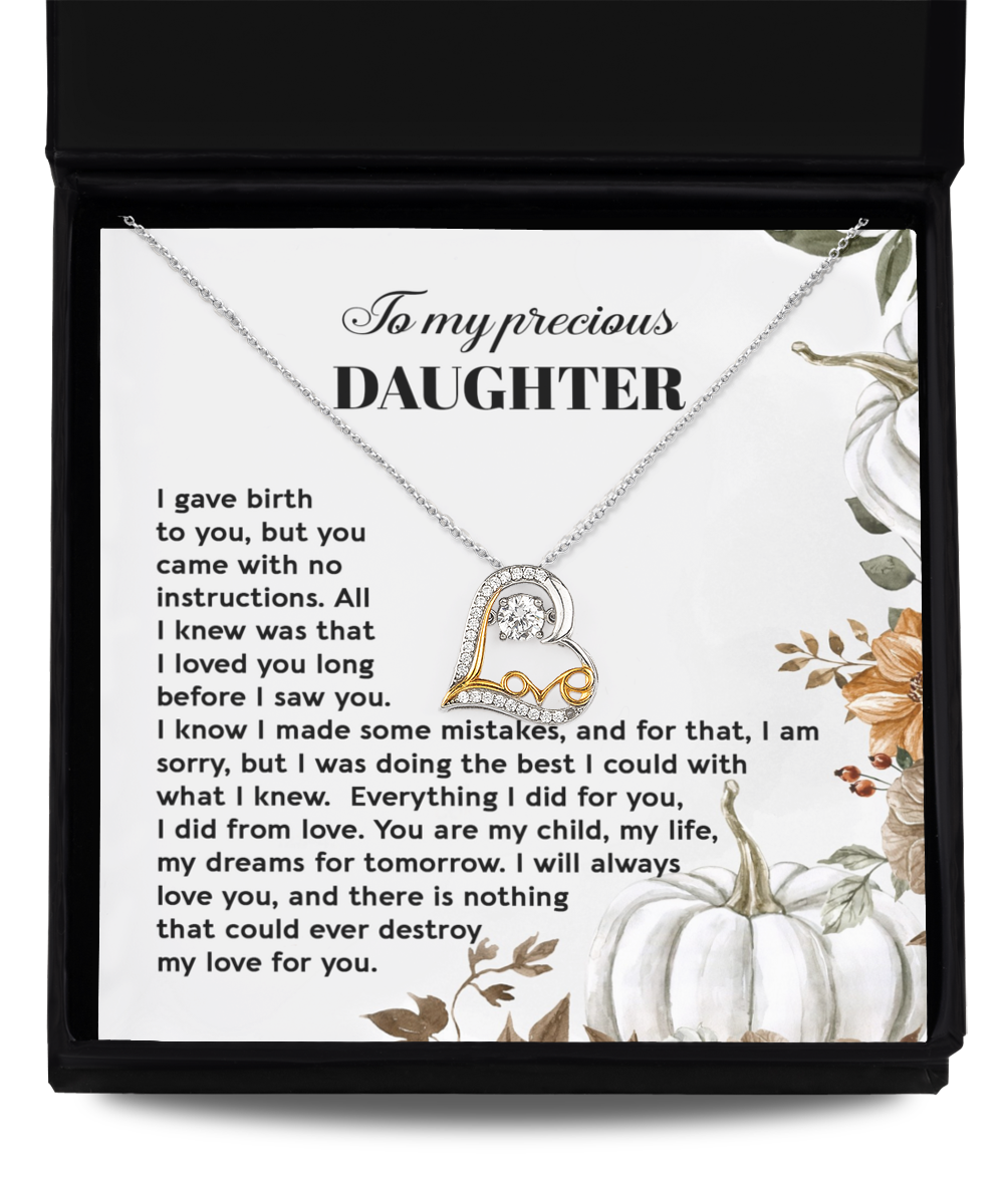 Daughter Heart Necklace - Did From Love