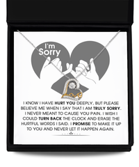 Load image into Gallery viewer, I&#39;m Sorry Heart Necklace - Hurtful Words
