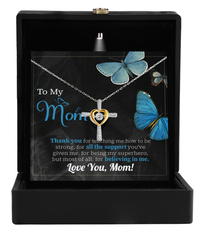 Load image into Gallery viewer, Mom Cross Necklace - Believing In Me
